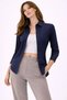 Women's Long Sleeve Shirt with Buttons, Classic Collar, Suitable for Casual and Office Wear - Navy Blue - 8