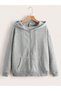 Women's Sweatshirt with Zipper Printed