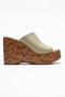 Saraly Women Genuine Leather Slipper Green - 2