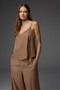 Natural Viscose Strap Bustier Dressing Gown Trousers 3-Piece Set Bm-1808 - 2