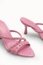 Vesper Rosa Women's Thin Heeled Slippers 00121904 Pink Rustic - 2