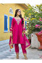 Pink Silk Blend Embroidered 3-Piece Kurta Set - 2