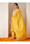 Mustard Silk Blend Straight Embroidered 3-Piece Kurta Set - 7