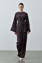 Kıraşlı Tie-Detail Trouser Suit Brown - 2