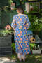 Blue Pure Cotton Handblock 2-Piece Kurta Set - 5
