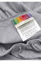 100% Organic Cotton Fitted Sheet - Gray - Dolmabahçe Series - 3