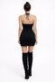 Trendy Lace Strappy Stretchy Mini Dress - 5