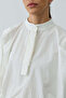Poplin Ruched Shirt Ecru - 6