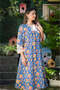 Blue Pure Cotton Handblock 2-Piece Kurta Set - 2