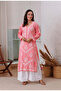 Sunehri Peach Modal Chikankari Kurta - 3