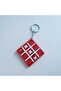 Movable Xox Game Keychain - Stress-Relieving Fun Tic Tac Toe Brain Teaser - Bag and Key Ornament - 2