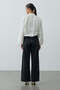 Poplin Ruched Shirt Ecru - 7