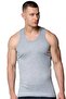 6-Pack Silver Men's Ribbed Undershirts with Straps 3002