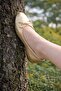 Tia Women's Real Leather Soft Ballet Flats C332-Gold - 2