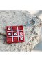 Movable Xox Game Keychain - Stress-Relieving Fun Tic Tac Toe Brain Teaser - Bag and Key Ornament - 3