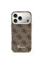 Case for iPhone 17 Pro Max, 4G Script MagSafe, Brown - 4