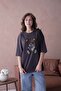 Oversized Teddy Bear Printed Knitted T-Shirt Ss26Ts0022 - 5