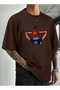 Special for Fathers Father's Day Special Series B Printed Crew Neck Short Sleeve O Oversized Combed Cotton Tshirt