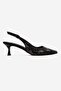 Nella Black Platinum Stone Women's Heeled Shoes - 4