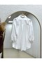 Münevver Robalı Kolu Piped Shirt-Zn2094 White - 5