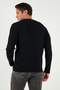 Cotton Slim Fit Crew Neck Basic Sweat Men's Sweat 59050741 - 5