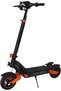 Adult Electric Scooter - Dual Suspension, 10" All-Terrain Tires & Dual Disc Brakes (Orange/Black)
