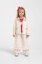Baby Girl 1-5 Years Old Embroidered Cuffs P Palazzo Pants Cream