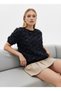 Rose Detailed Crew Neck Knitwear Blouse Ss26Bz0036
