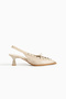 Beige Suede Women's Pointed Toe Heeled Shoes New Classic - 8