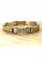 Greek Wavy Steel Yellow Men's Bracelet with Tag Cblaltgrek1 - 4