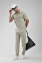 Regular Fit T-Shirt and Pants Set with Zipper Collar - 3
