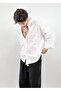 Oversize Flowy Linen Shirt - 7
