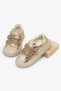 Girl's Gold Soft Orthopedic Non-Slip Underlay Sports Shoes - 3
