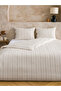 Giyçık Store Den Gri Striped Double Duvet Cover Set