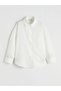 Lcw Girls Studio White Long Sleeve Female Child Poplin Shirt - 3