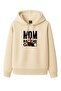 Mom Mode on Printed Hooded Sweatshirt & Jogger Pants Sweatpants Set - 2