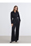 Esvab • Modern & Distinctive Women's Shirt with Belted Waist and Shiny Texture - 2