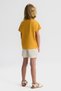 Girl Child 4-8 Years Old Tencel Fabric Motif Shorts Skirt Cream - 3