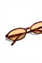Select Frame Soraya Women's Sunglasses Leopard Printed Narrow Oval Nude Glass Uv400 - 5