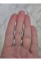 Set of 6 Silver Color Earrings with Zircon Stones 1cm - 5
