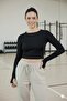 Women's Crew Neck Fingerless Bodysuit