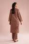 2 Piece - Printed Embroidered Suit - PE 26-199 - 3