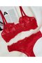 Women's Red Underwire Lingerie Set - 2