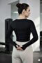 Women's Crew Neck Fingerless Bodysuit - 4