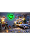 مصباح حائط LED على شكل قلب 29x28x5 - 2