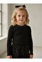 Girl's Cotton Neck Stone Embroidered Long Sleeve K Ribbed Knit Blouse - 3