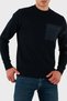 Paul & Shark Pocket Detail Crew Neck 100% Cotton Regular Fit Sweat Men's Sweat 12311821 013 - 4