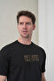 Men's Black Nothing Written High Printed Crew Neck T-Shirt - 6