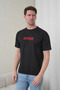 Men's Black Superior Written High Printed Crew Neck T-Shirt - 3