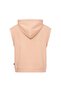 Women's sleeveless Hooded zippered basic sweat vest - 2